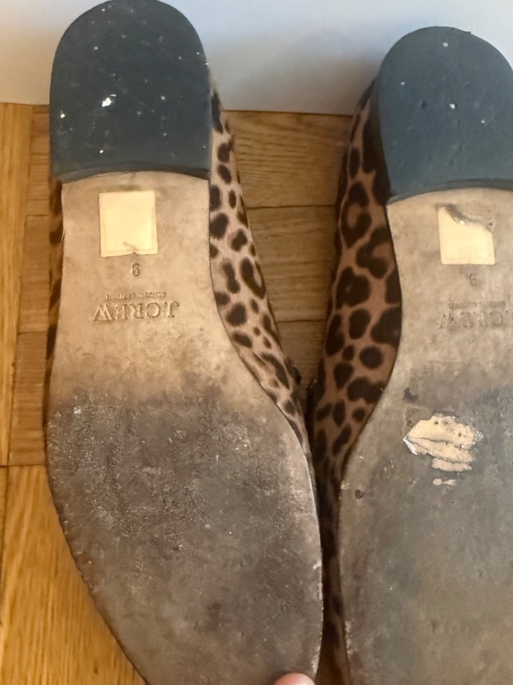 J.Crew Collection Leopard Calf Hair Loafers | Size 9 | Italian Made Luxury Flat - Picture 4 of 6